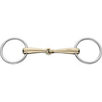 Produktbild von Sprenger Wassertrense Gebiss einfach gebrochen aus Edelstahl 18 mm Gold