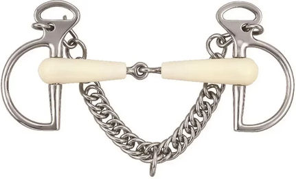 Produktbild von Springkandare Soyo Happy Mouth aus Edelstahl in Silber und Weiß