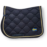 Produktbild von Springschabracke Equestrian Stockholm Blau Gold für Vollblut
