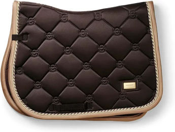 Produktbild von Springschabracke Equestrian Stockholm Braun mit Gold