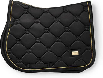 Produktbild von Springschabracke Equestrian Stockholm für Ponys in Schwarz mit Gold