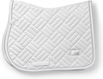 Produktbild von Springschabracke Equestrian Stockholm Modern für Ponys in Weiß und Silber aus Bambus