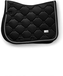 Springschabracke Equestrian Stockholm Schwarz Silber aus Polyester für Warmblut – Bild 1 von 2