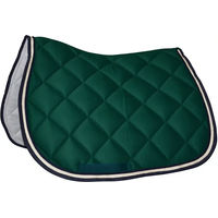 Produktbild von Springschabracke Privilège Equitation Del Mar für Warmblut in Grün aus Baumwolle