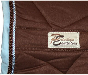 Produktbild von Springschabracke Privilège Equitation Palm Beach aus Baumwolle in Braun