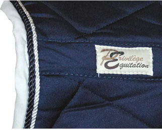 Produktbild von Springschabracke Privilège Equitation Palm Beach Blau aus Baumwolle
