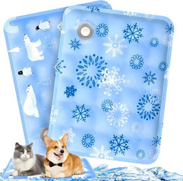 Srvillg Kühlmatte für Hunde und Katzen 2er Set Blau 40 x 50 cm – Bild 1 von 1