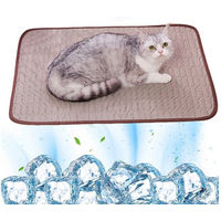 Produktbild von Srvillg Selbstkühlende Hundematte und Kühldecke für Hunde und Katzen in Braun Größe S