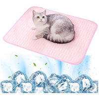Produktbild von Srvillg Selbstkühlende Hundematte und Kühldecke für Hunde und Katzen in Rosa, Waschbar