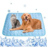 Produktbild von Srvillg Selbstkühlende Hundematte und Katzenmatte in Blau für Hunde und Katzen