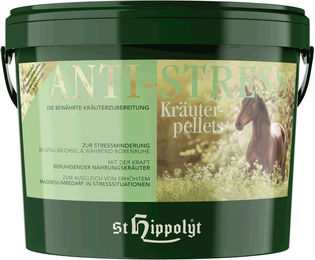 Produktbild von St. Hippolyt Anti-Stress-Kräuterpellets zur Beruhigung für Pferde 1 kg