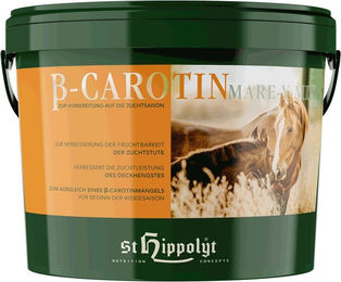 Produktbild von St. Hippolyt Beta-Carotin Mare-Y-Mix Ergänzungsfutter für Pferde mit Vitaminen für die Zucht 1 kg
