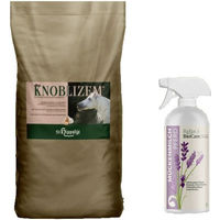 Produktbild von St. Hippolyt Bio Knoblizem Mineral + Relax Biocare Mückenmilch Ergänzungsfutter für Pferde 1000g