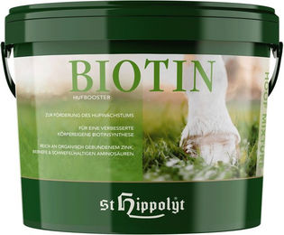 St. Hippolyt Biotin Hoof Mixture Ergänzungsfutter für Pferde zur Unterstützung von Hufen, Haut und Fell 1000g – Bild 1 von 2