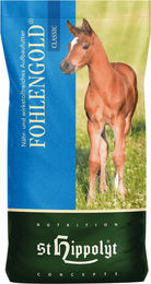 Produktbild von St. Hippolyt Fohlengold Classic Junior Fohlen & Aufzucht Verdauungshilfe 25 kg