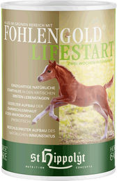 Produktbild von St. Hippolyt Fohlengold Lifestart Ergänzungsfutter für Fohlen und Aufzucht zur Immunstärkung und Verdauungsunterstützung