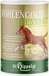 St. Hippolyt Fohlengold Lifestart Ergänzungsfutter für Fohlen und Aufzucht zur Unterstützung von Immunsystem und Magen-Darm-Trakt 1000g – Bild 1 von 2