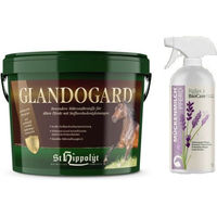 Produktbild von St. Hippolyt Glandogard + Relax Biocare Fliegenspray Fellspray für Pferde 1000 ml