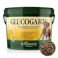 Produktbild von St. Hippolyt Glucogard Mineralfutter und Nahrungsergänzung für Pferde zur Unterstützung bei Diabetes und Gewichtskontrolle 10kg - 10 kg