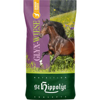Produktbild von St. Hippolyt Glyx-Wiese Seniorfaser Heucobs für Pferde zur Zahnpflege 15 kg - 15 kg