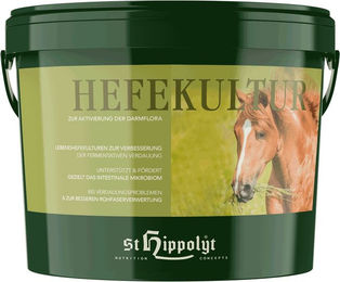 Produktbild von St. Hippolyt Hefekultur für Pferde zur Unterstützung von Verdauung und Immunsystem 1000g