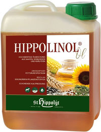 Produktbild von St. Hippolyt Hippo Linol Ergänzungsfutter für Pferde mit Öl für Haut Fell und Hufe 1000g