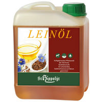 Produktbild von St. Hippolyt Leinöl kaltgepresst für Pferde 5 ltr. Haut-Fell-Supplement