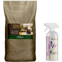 Produktbild von St. Hippolyt LinuStar + Relax Biocare Mückenmilch für Pferde zur Unterstützung von Magen-Darm und Haut-Fell 1000g