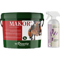 Produktbild von St. Hippolyt Makor + Relax Biocare Mückenmilch zur Unterstützung der Muskulatur und Beruhigung für Pferde