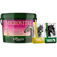 Produktbild von St. Hippolyt MicroVital Nahrungsergänzung für Haut Fell und Immunsystem sowie Lobs Belohnungswürfel 3 kg und 2 kg