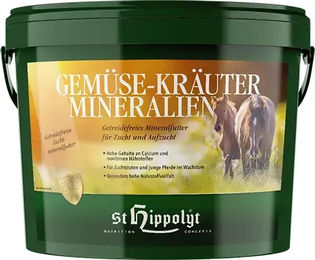 Produktbild von St. Hippolyt Mineralfutter Gemüse Kräuter Mineralien Pellets für Fohlen und Aufzucht