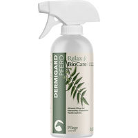 Produktbild von St.Hippolyt Relax BioCare Dermigard Bio Fellspray für Pferde mit Lebermoos und Niem 500 ml - 500 ml