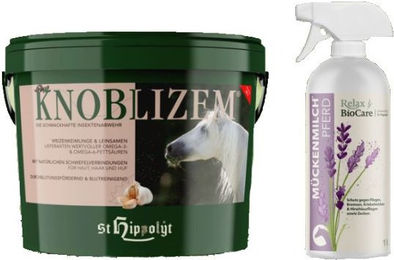 Produktbild von St. Hippolyt Relax Biocare Mückenmilch Bio Haut-Fell-Supplement für Pferde 1000g