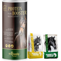Produktbild von St. Hippolyt WES for Horses Protein Booster Nahrungsergänzung für Pferde zur Unterstützung von Muskelaufbau und Stoffwechsel 0,75 kg