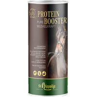 Produktbild von St. Hippolyt WES for Horses Protein Booster und Relax Biocare Mückenmilch Nahrungsergänzung für Pferde mit Öl zur Unterstützung von Muskelaufbau sowie Haut und Fell 1000g