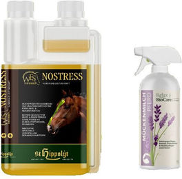 Produktbild von St. Hippolyt WES NoStress + Relax Biocare Mückenmilch für Pferde