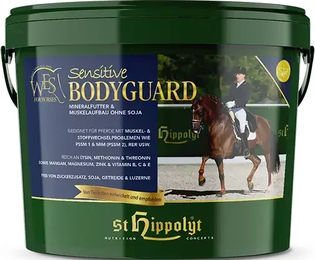 Produktbild von St. Hippolyt WES Sensitive Bodyguard Pellets Ergänzungsfutter für Sport und Leistung