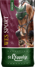 Produktbild von St. Hippolyt WES Sport Exceed Mineralfutter Pellets für Muskelaufbau und Sportleistung bei Pferden