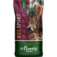 Produktbild von St. Hippolyt WES Sport Exceed Mineralfutter Pellets für Muskelaufbau und Sportleistung bei Pferden