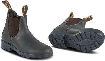 Stable Rock Jodhpur-Stiefeletten Stall- und Trekkingschuhe aus Gummi Dunkelbraun Größe 40 – Bild 1 von 2