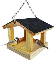 Stafeco Vogelhaus aus Naturholz für Balkon und Garten – Bild 1 von 5