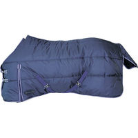 Produktbild von Stalldecke für Pferde Umbria Equitazione Helsinki Fleece Blau Marine 140 cm - 400 g