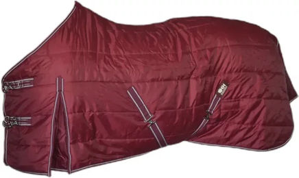 Produktbild von Stalldecke für Pferde Hispano Hipica Parana aus Baumwolle Rot 125/175 cm