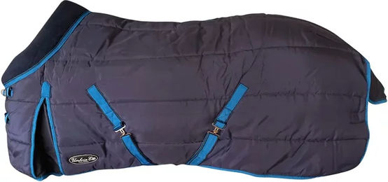 Produktbild von Stalldecke für Pferde Umbria Equitazione Kodiak in Blau und Schwarz - 500 g