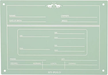 Stallinformationstafel HV Polo English – Bild 1 von 1