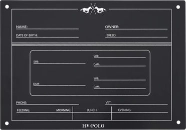 Stallinformationstafel HV Polo English – Bild 1 von 1