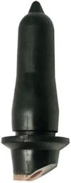 Stallion Ziehnippel aus Gummi in Schwarz – Bild 1 von 1