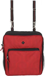 Stalltasche QHP aus Polyester in Rot – Bild 1 von 2