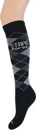 Produktbild von STAPP Ruit Reitsocken Unisex Schwarz Grau Größe 35/38