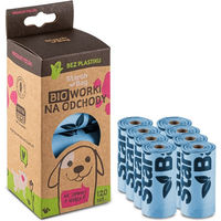 Produktbild von StarchBag Kompostierbare Bio-Kotbeutel Blau 8 x 15 Stück OK Compost HOME